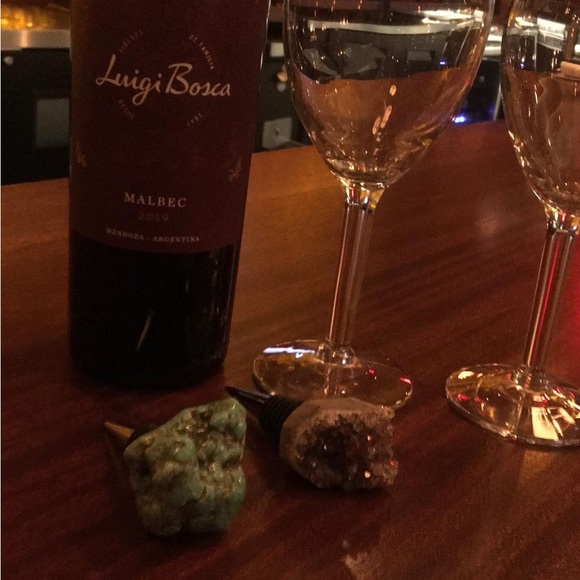 NWT WINE STOPPER (Natural stone wine, bottle, - Picture 2 of 3